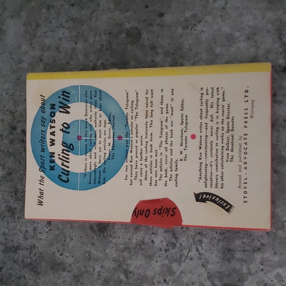 Ken Watson "Curling To Win" Book - Picture 3 of 3